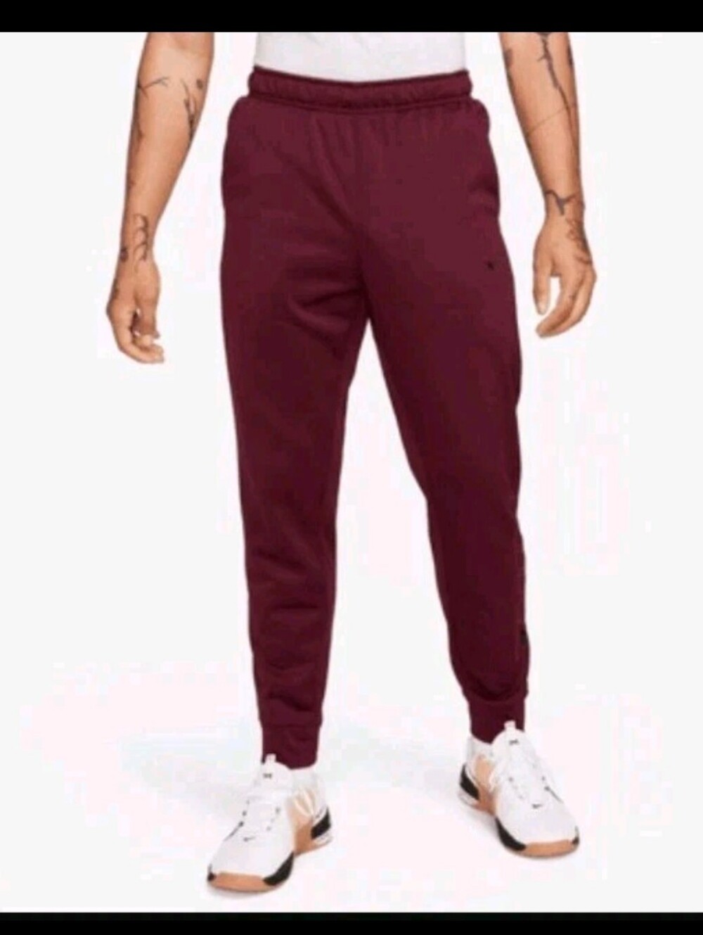 Nwt Nike Standard Therma Fit Tapered Training Joggers Burgundy Fd6892-681 Small